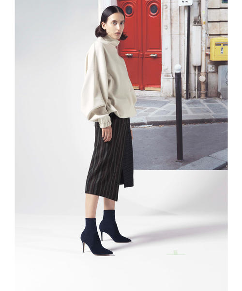 ASTRAET（アストラット）の「ASTRAET（アストラット）ドローコード ハイネック プルオーバー†（スウェット・レディース・ベージュ/ブラック・FREE）」の16枚目の写真