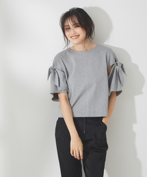 リボン切り替え2WAYカットソー