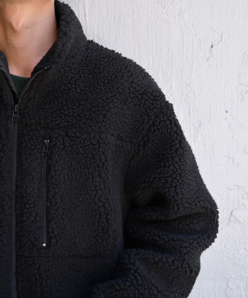 kutir（クティール）の「オーバーサイズボアブルゾン（ブルゾン・メンズ・チャコールグレー/ブラック/ベージュ/ライトブラウン・SMALL/MEDIUM/LARGE）」の14枚目の写真