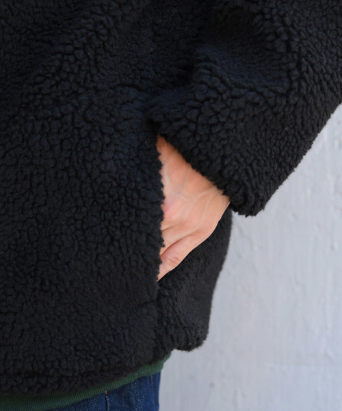 kutir（クティール）の「オーバーサイズボアブルゾン（ブルゾン・メンズ・チャコールグレー/ブラック/ベージュ/ライトブラウン・SMALL/MEDIUM/LARGE）」の15枚目の写真