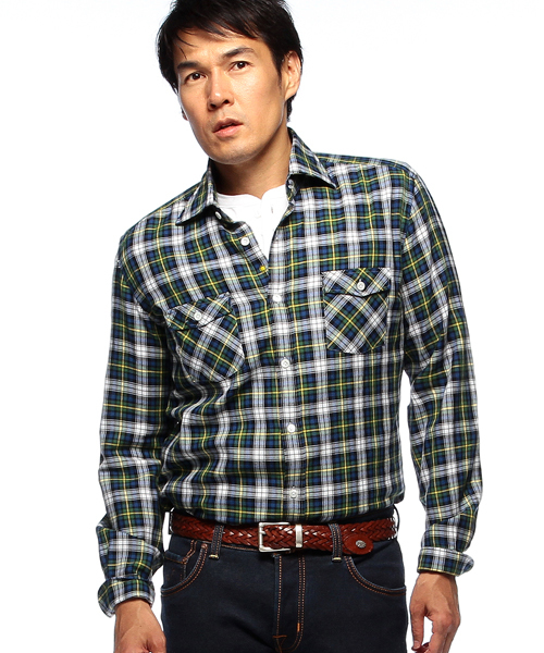 BEAMS（ビームス）の「GIANNETTO / タータンチェック ワークシャツ（シャツ/ブラウス・メンズ・ダークグリーン・LARGE/SMALL/MEDIUM/X-SMALL）」の12枚目の写真