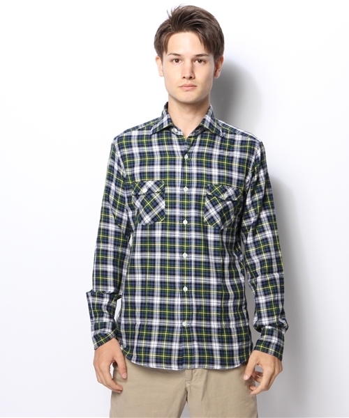 BEAMS（ビームス）の「GIANNETTO / タータンチェック ワークシャツ（シャツ/ブラウス・メンズ・ダークグリーン・LARGE/SMALL/MEDIUM/X-SMALL）」の11枚目の写真