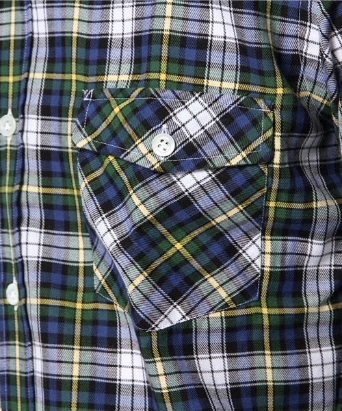 BEAMS（ビームス）の「GIANNETTO / タータンチェック ワークシャツ（シャツ/ブラウス・メンズ・ダークグリーン・LARGE/SMALL/MEDIUM/X-SMALL）」の9枚目の写真