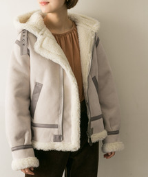 URBAN RESEARCH WOMEN�i�A�[�o�����T�[�`�E�B�����Y�j�́uALPHA INDUSTRIES�@FAKE MOUTON HOODED B-3�i���[�g���R�[�g�j�v