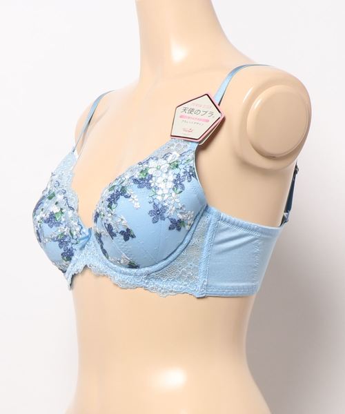 Triumph（トリンプ）の「プレミアムデザイン 天使のブラ スリムライン0050 ブラジャー(ブラレットデザイン)TR0050 WHU3（ブラジャー・レディース・ライトブルー/ネイビー/ピンク・C70/D70/C75/D75/E70/E75）」の4枚目の写真