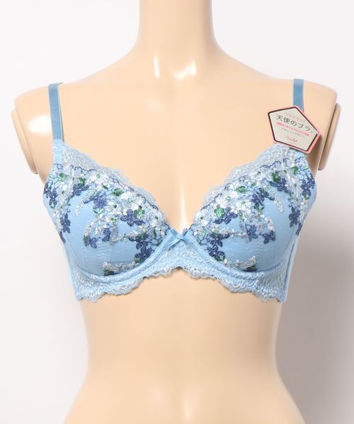 Triumph（トリンプ）の「プレミアムデザイン 天使のブラ スリムライン0050 ブラジャー(ブラレットデザイン)TR0050 WHU3（ブラジャー・レディース・ライトブルー/ネイビー/ピンク・C70/D70/C75/D75/E70/E75）」の6枚目の写真