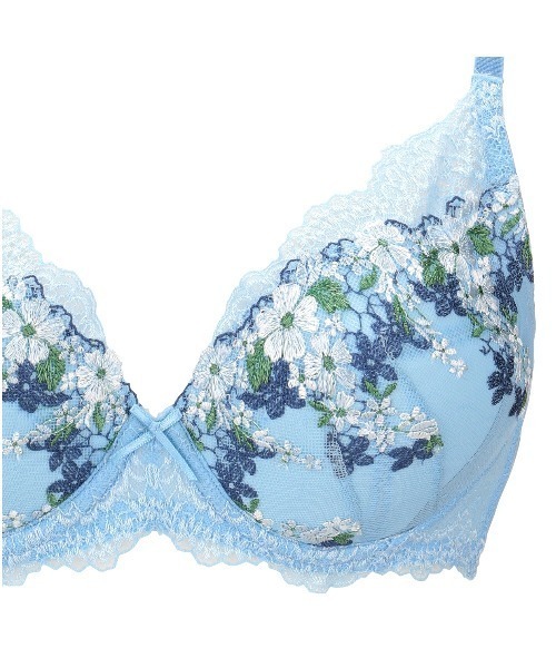 Triumph（トリンプ）の「プレミアムデザイン 天使のブラ スリムライン0050 ブラジャー(ブラレットデザイン)TR0050 WHU3（ブラジャー・レディース・ライトブルー/ネイビー/ピンク・C70/D70/C75/D75/E70/E75）」の9枚目の写真