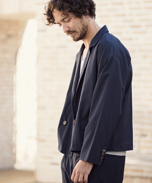 CAMBIO(カンビオ)の「mj7053-TRダブルテーラードジャケット(テーラードジャケット・メンズ・ブラック/ネイビー・M/L)」の10枚目の写真