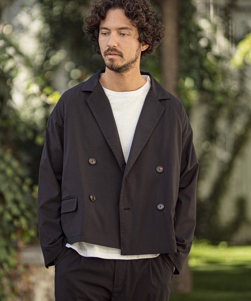 CAMBIO(カンビオ)の「mj7053-TRダブルテーラードジャケット(テーラードジャケット・メンズ・ブラック/ネイビー・M/L)」の14枚目の写真