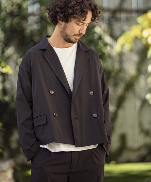 CAMBIO(カンビオ)の「mj7053-TRダブルテーラードジャケット(テーラードジャケット・メンズ・ブラック/ネイビー・M/L)」の15枚目の写真