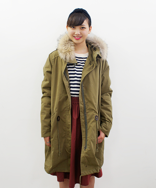 CIAOPANIC（チャオパニック）の「【SPECIAL WORKS&STYLES】ライナー付きモッズコート（モッズコート・レディース・オリーブ/ネイビー・FREE）」の8枚目の写真