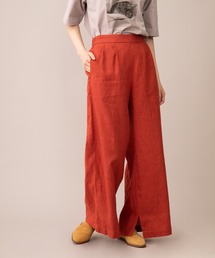 Munich | フレンチリネンキャンバス　スリットフレアパンツ(その他パンツ)