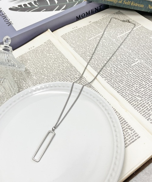 SPINNS（スピンズ）の「シンプルトップチェーンネックレス（ネックレス・メンズ・シルバー/C/D/B/A・ONESIZE）」の5枚目の写真