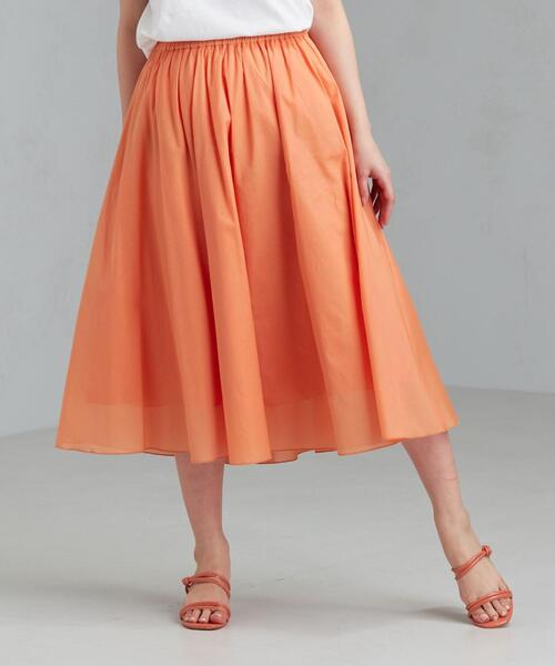 新品❤️ロゴプリント フレアスカート /オレンジ/グリーン green label relaxing（グリーンレーベルリラクシング）の「マリン