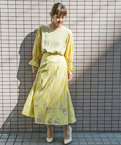 MILLION CARATS(ミリオンカラッツ)の「【WEB限定STYLE4】アンニュイレースブラウス(シャツ/ブラウス・レディース・イエロー/オフホワイト・FREE)」の18枚目の写真