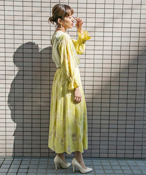 MILLION CARATS(ミリオンカラッツ)の「【WEB限定STYLE4】アンニュイレースブラウス(シャツ/ブラウス・レディース・イエロー/オフホワイト・FREE)」の20枚目の写真