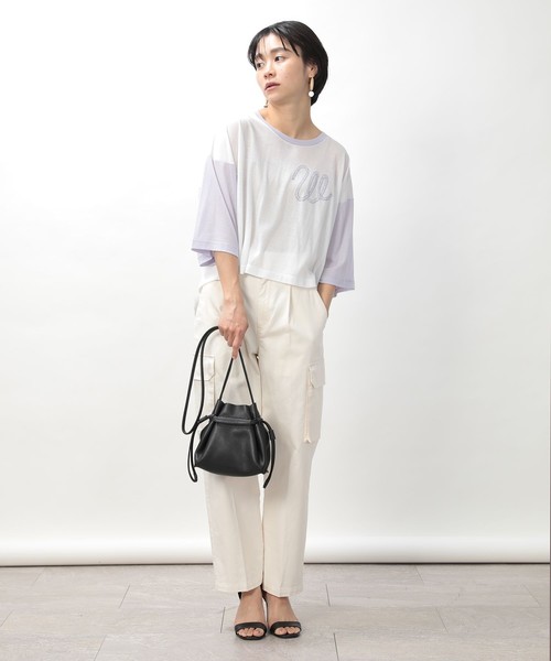 FREAK'S STORE(フリークスストア)の「FILL THE BILL×Wrangler×FREAK'S STORE/フィルザビル×ラングラー 別注ロゴプリントトップス(Tシャツ/カットソー・レディース・ピンク/グリーン/ラベンダー・フリ-)」の17枚目の写真