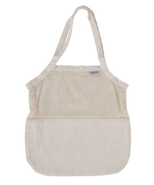 DULTON（ダルトン）の「COTTON HALF MESH BAG L/コットン ハーフ メッシュ バッグ L（トートバッグ・メンズ・ナチュラル/グリーン/グレー/イエロー・FREE）」の11枚目の写真