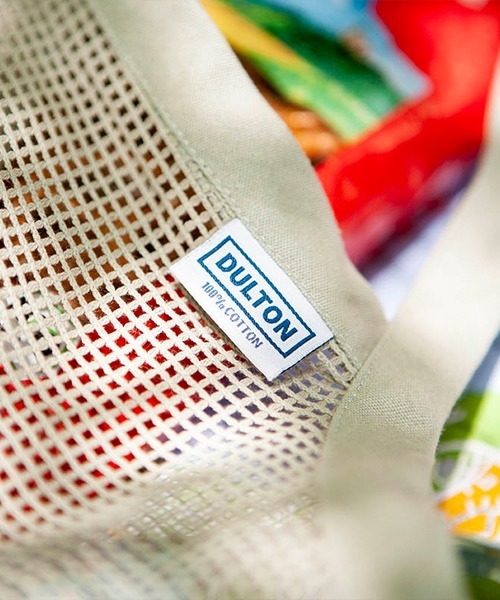 DULTON（ダルトン）の「COTTON HALF MESH BAG L/コットン ハーフ メッシュ バッグ L（トートバッグ・メンズ・ナチュラル/グリーン/グレー/イエロー・FREE）」の21枚目の写真
