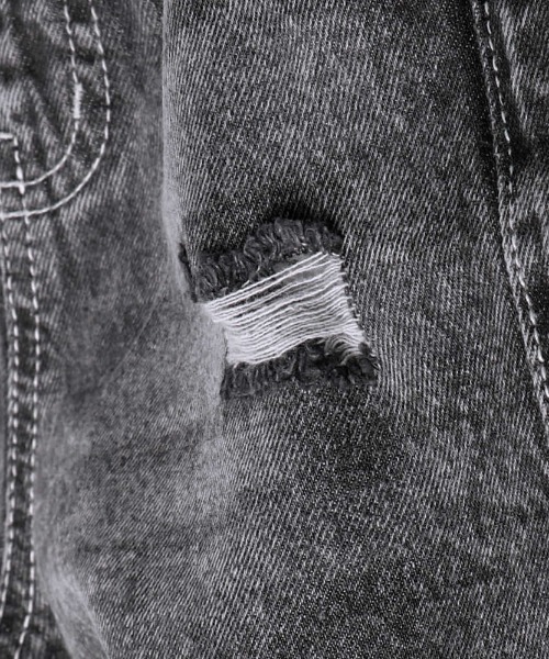 RADCHAP（ラッドチャップ）の「クラッシュデニムショートパンツ（デニムパンツ・キッズ・グレー/サックスブルー・90cm/110cm/100cm/120cm/130cm/150cm/140cm）」の16枚目の写真