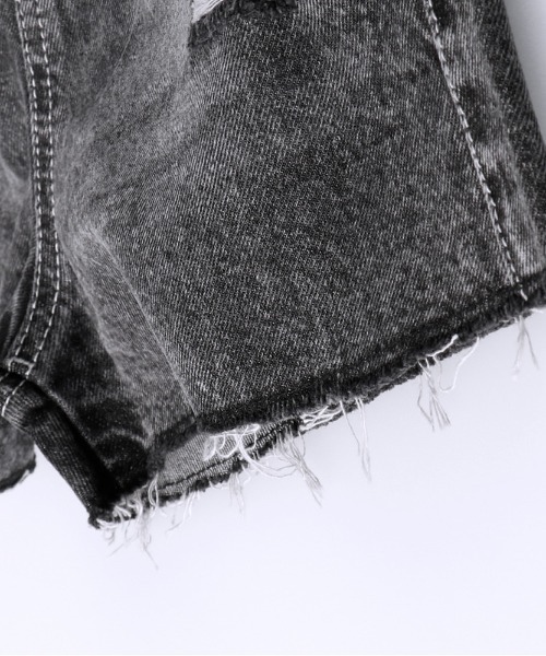 RADCHAP（ラッドチャップ）の「クラッシュデニムショートパンツ（デニムパンツ・キッズ・グレー/サックスブルー・90cm/110cm/100cm/120cm/130cm/150cm/140cm）」の19枚目の写真