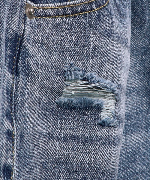 RADCHAP（ラッドチャップ）の「クラッシュデニムショートパンツ（デニムパンツ・キッズ・グレー/サックスブルー・90cm/110cm/100cm/120cm/130cm/150cm/140cm）」の7枚目の写真