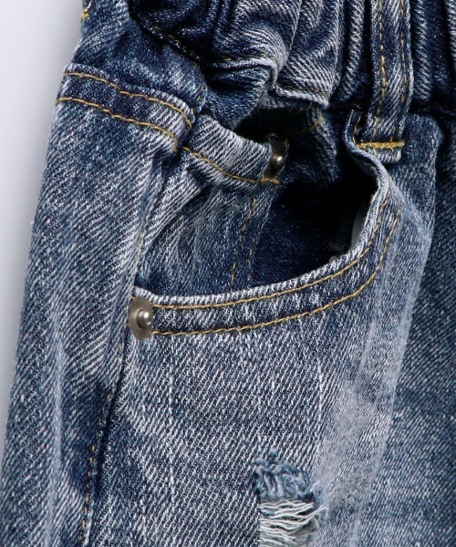 RADCHAP（ラッドチャップ）の「クラッシュデニムショートパンツ（デニムパンツ・キッズ・グレー/サックスブルー・90cm/110cm/100cm/120cm/130cm/150cm/140cm）」の22枚目の写真