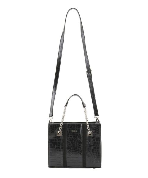 EVRIS（エヴリス）の「バイカラーブロッキングショルダーBAG（ショルダーバッグ・レディース・ブラック/ベージュ/ボルドー・FREE）」の20枚目の写真