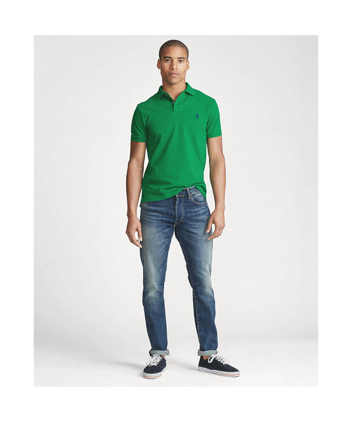 POLO RALPH LAUREN(ポロ ラルフ ローレン)の「アイコニック メッシュ ポロシャツ(ポロシャツ・メンズ・グリーン・SMALL/X-LARGE/X-SMALL/XX-LARGE/LARGE/MEDIUM)」の6枚目の写真