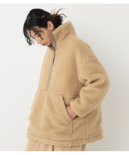 BLACK by moussy - blackbymoussy  リバーシブルミリタリーミディアムボアジャケット BLACK BY MOUSSY | no collar military jacket (ジャケット