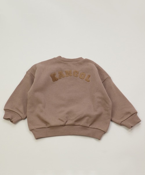 KANGOL(カンゴール)の「KANGOL/カンゴール サガラ刺しゅう裏毛トレーナー(スウェット・キッズ・オフホワイト/ピンク/モカ/チャコールグレー・80cm/95㎝/90cm/95cm)」の14枚目の写真