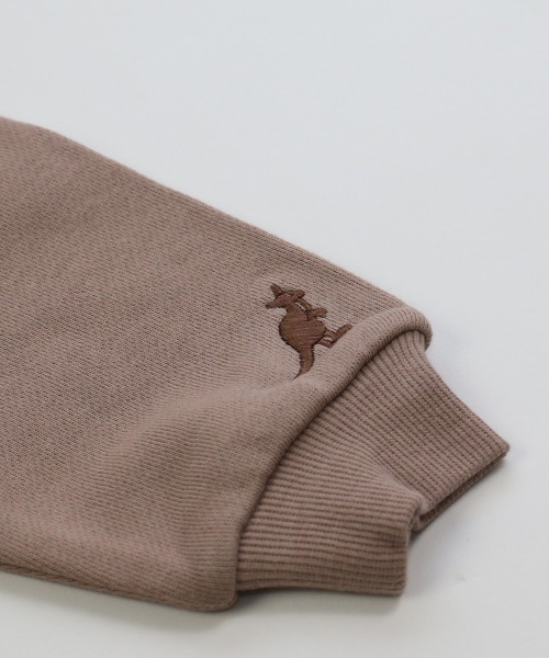 KANGOL(カンゴール)の「KANGOL/カンゴール サガラ刺しゅう裏毛トレーナー(スウェット・キッズ・オフホワイト/ピンク/モカ/チャコールグレー・80cm/95㎝/90cm/95cm)」の11枚目の写真