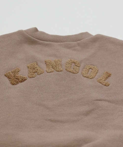 KANGOL(カンゴール)の「KANGOL/カンゴール サガラ刺しゅう裏毛トレーナー(スウェット・キッズ・オフホワイト/ピンク/モカ/チャコールグレー・80cm/95㎝/90cm/95cm)」の9枚目の写真