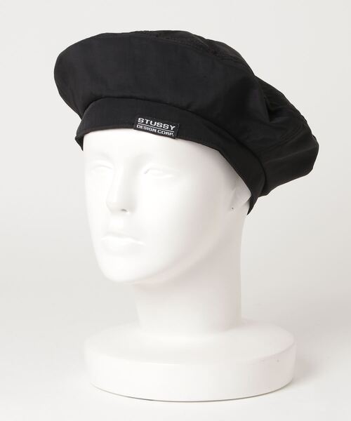 帽子 STUSSY Nylon Logo Beret STUSSY（ステューシー）の「Nylon Logo Beret（ハット）」 - WEAR