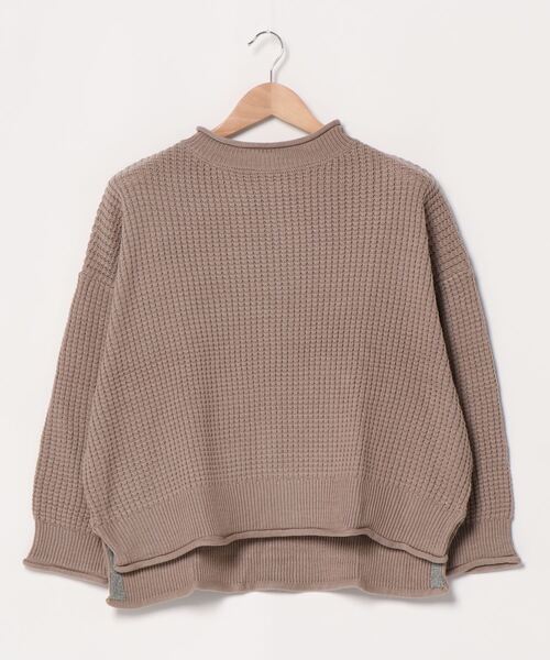 go slow caravan(ゴースローキャラバン)の「JUICY / ジューシー ワッフルボトルネックPO (M5)(ニット/セーター・レディース・グレー/チャコール/オートミール/グリーン/ブルー/ピンク・M)」の6枚目の写真