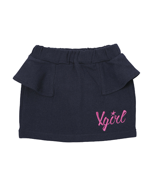 X-girl Stages（エックスガールステージス）の「PEPLUM TIGHT SKIRT (4T～7T)（スカート・キッズ・グリーン/ネイビー/レッド・5T/7T/6T/4T）」の2枚目の写真