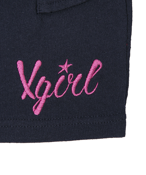 X-girl Stages（エックスガールステージス）の「PEPLUM TIGHT SKIRT (4T～7T)（スカート・キッズ・グリーン/ネイビー/レッド・5T/7T/6T/4T）」の5枚目の写真