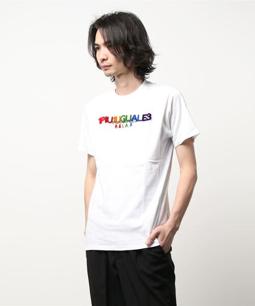 1piu1ugale3 Relax レインボー3d ロゴtシャツ Tシャツ カットソー Rattle Trap ラトルトラップ のファッション通販 Zozotown