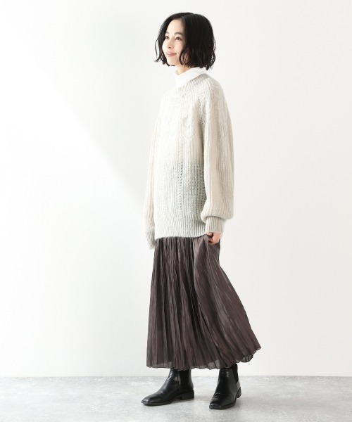 LOWRYS FARM(ローリーズファーム)の「モヘヤキュシンニットプルオーバーLS 921530(ニット/セーター・レディース・ブラック/グレー/ブルー・FREE)」の5枚目の写真