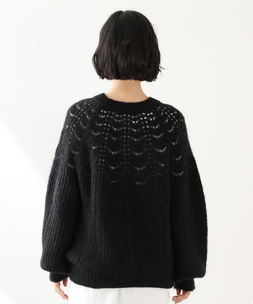 LOWRYS FARM(ローリーズファーム)の「モヘヤキュシンニットプルオーバーLS 921530(ニット/セーター・レディース・ブラック/グレー/ブルー・FREE)」の8枚目の写真