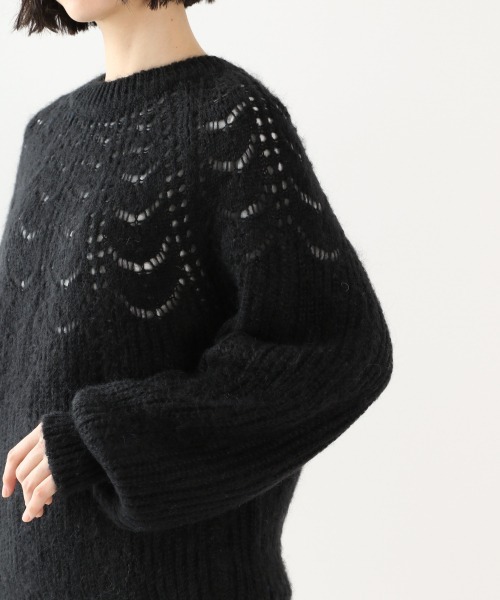 LOWRYS FARM(ローリーズファーム)の「モヘヤキュシンニットプルオーバーLS 921530(ニット/セーター・レディース・ブラック/グレー/ブルー・FREE)」の10枚目の写真