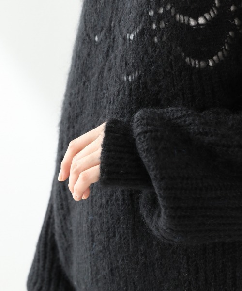 LOWRYS FARM(ローリーズファーム)の「モヘヤキュシンニットプルオーバーLS 921530(ニット/セーター・レディース・ブラック/グレー/ブルー・FREE)」の11枚目の写真