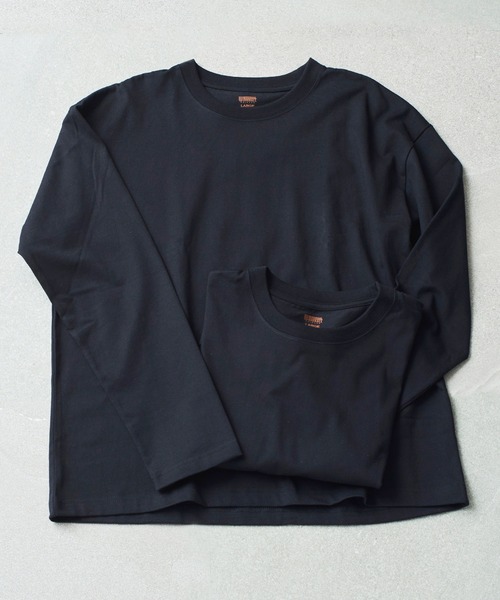 UNIVERSAL OVERALL（ユニバーサルオーバーオール）の「【UNIVERSAL OVERALL】WIDE HEAVY 2PACK TEE ビッグシルエットロンTEE UVOP-001（Tシャツ/カットソー・メンズ・ブラック/ホワイト/グレー・XL/L/M/S）」の4枚目の写真
