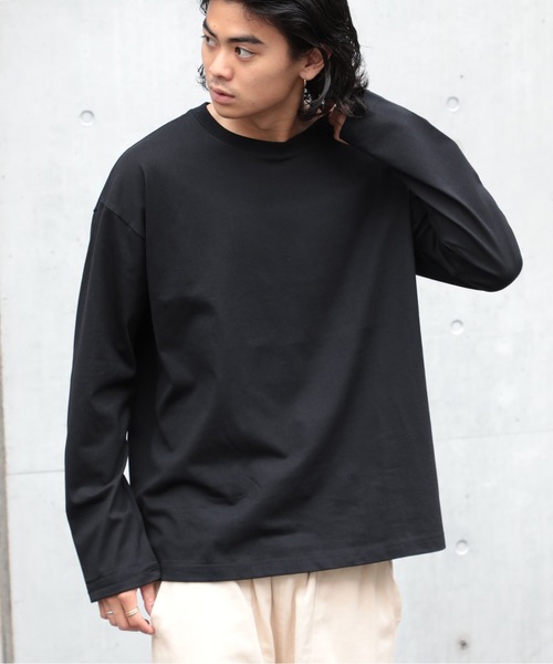 UNIVERSAL OVERALL（ユニバーサルオーバーオール）の「【UNIVERSAL OVERALL】WIDE HEAVY 2PACK TEE ビッグシルエットロンTEE UVOP-001（Tシャツ/カットソー・メンズ・ブラック/ホワイト/グレー・XL/L/M/S）」の22枚目の写真