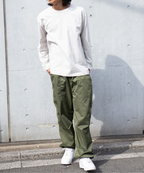 UNIVERSAL OVERALL（ユニバーサルオーバーオール）の「【UNIVERSAL OVERALL】WIDE HEAVY 2PACK TEE ビッグシルエットロンTEE UVOP-001（Tシャツ/カットソー・メンズ・ブラック/ホワイト/グレー・XL/L/M/S）」の10枚目の写真