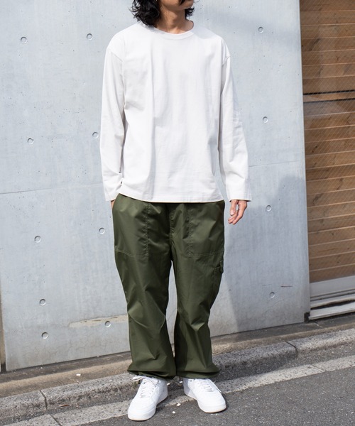 UNIVERSAL OVERALL（ユニバーサルオーバーオール）の「【UNIVERSAL OVERALL】WIDE HEAVY 2PACK TEE ビッグシルエットロンTEE UVOP-001（Tシャツ/カットソー・メンズ・ブラック/ホワイト/グレー・XL/L/M/S）」の9枚目の写真