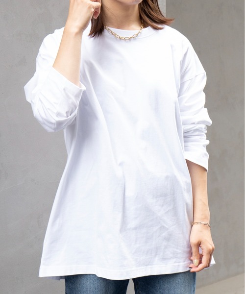 UNIVERSAL OVERALL（ユニバーサルオーバーオール）の「【UNIVERSAL OVERALL】WIDE HEAVY 2PACK TEE ビッグシルエットロンTEE UVOP-001（Tシャツ/カットソー・メンズ・ブラック/ホワイト/グレー・XL/L/M/S）」の16枚目の写真