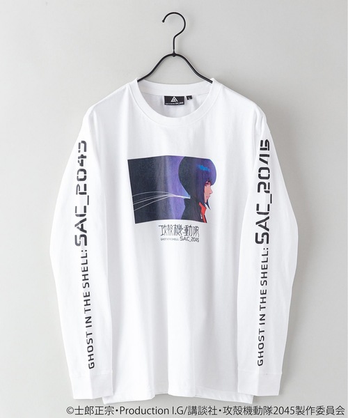 LB/S (エルビーエス)の「【完全別注!】 『攻殻機動隊 THE GHOST IN THE SHELL』 プリントロンT 袖プリント(Tシャツ/カットソー・メンズ・ブラック/ホワイト/ホワイト系その他/ブラック系その他・X-LARGE/LARGE/MEDIUM)」の3枚目の写真