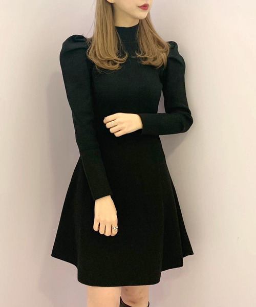 パワショルニットワンピース ワンピース Titty Co ティティーアンドコー のファッション ワンピース Titty Co Petit