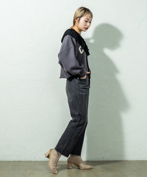 mystic（ミスティック）の「プリーツ付け衿（付け襟・レディース・ブラック/ベージュ・FREE）」の3枚目の写真